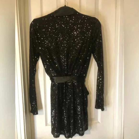 VENUS Shimmering Black Romper - Picture 8 of 15